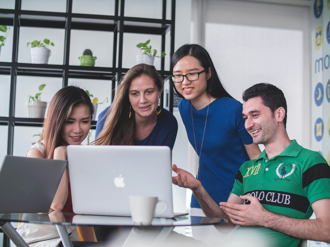 group of programmers collaborating