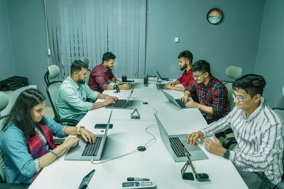 diverse group of programmers